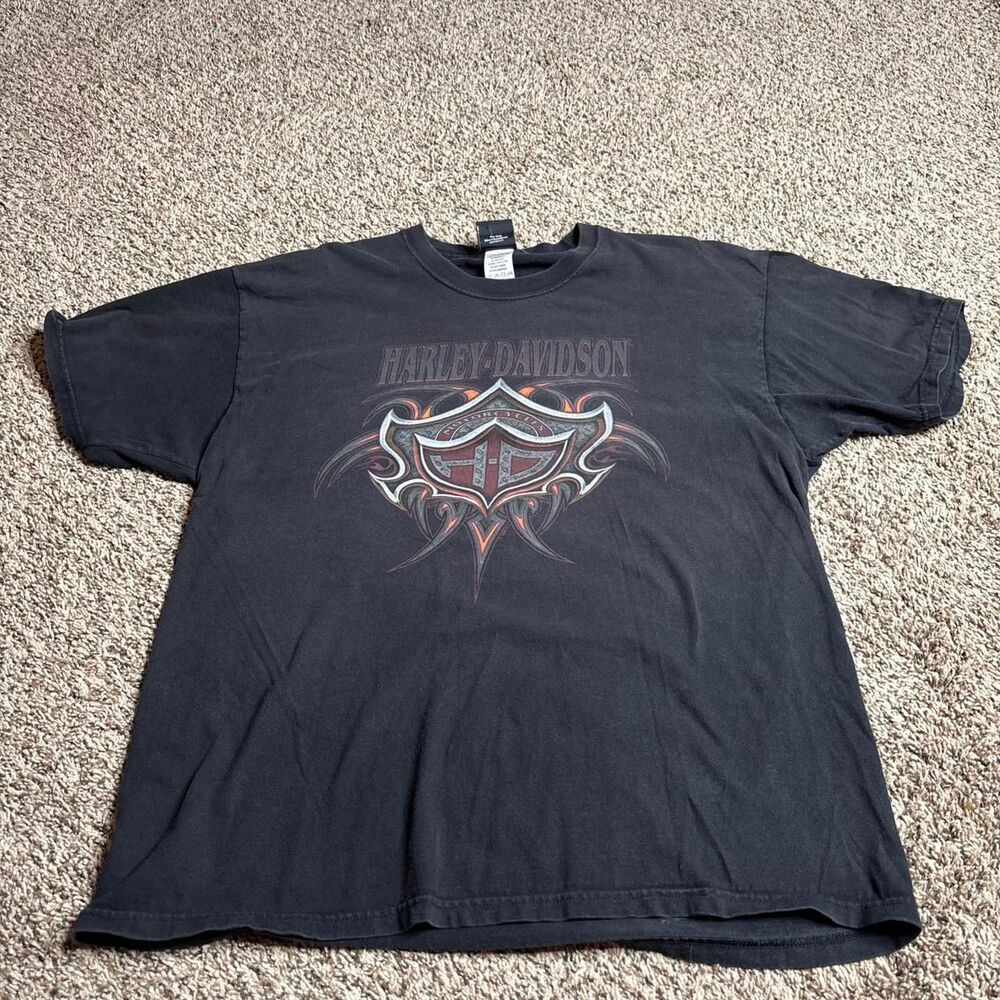 Vintage 2006 Harley Davidson Zepka Johnstown PA T-Shirt Size XL Black